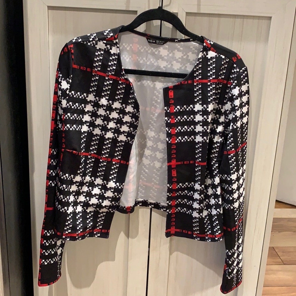 -Veste tartan new never worn size:12